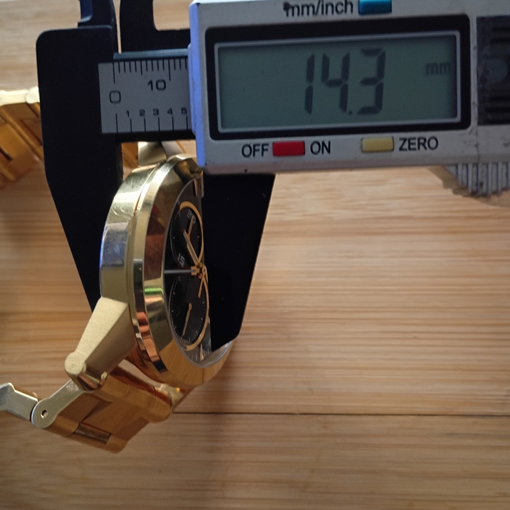 Movado Gold Watch CHRONOGRAPH VIZIO $2795 - Picture 13 of 13